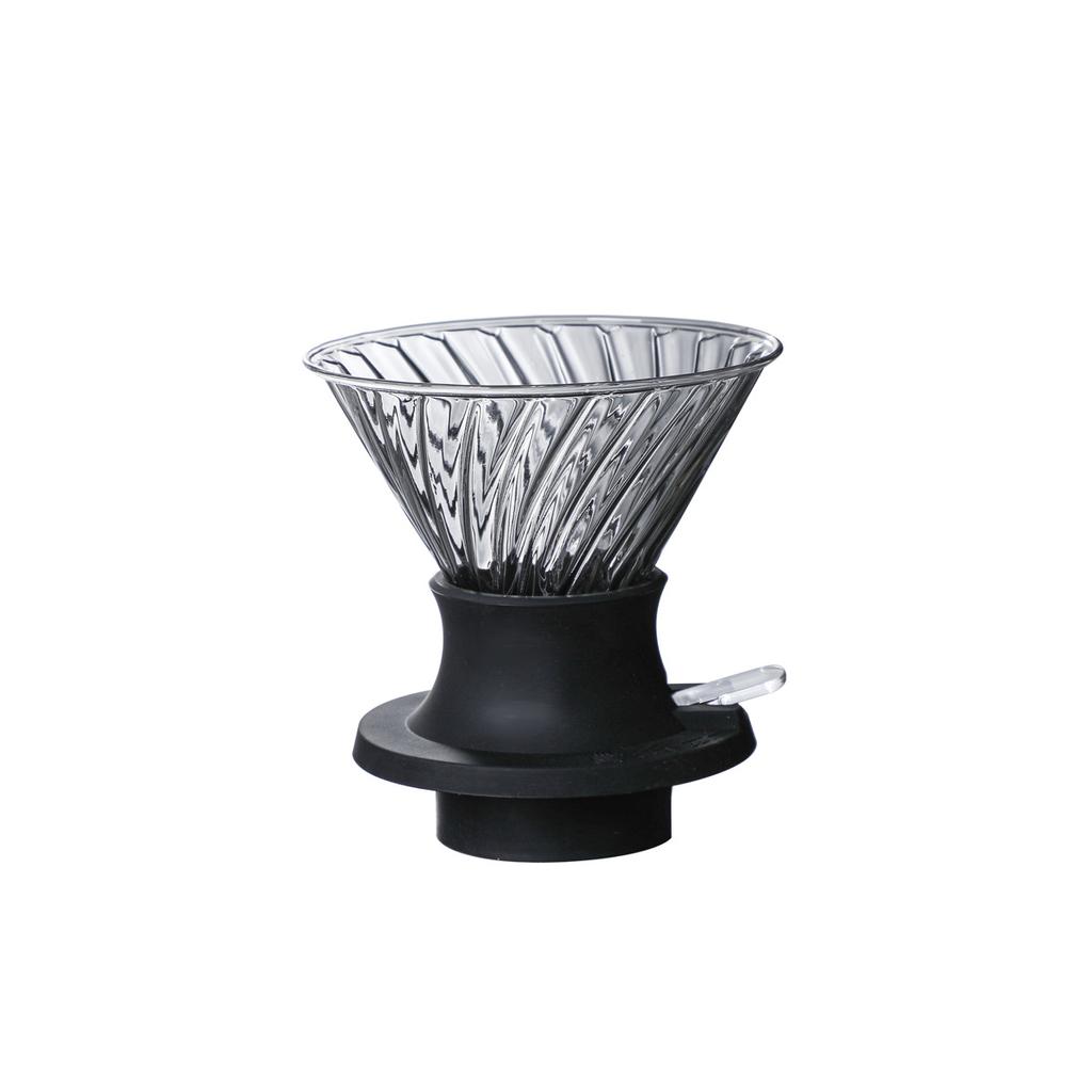 Leeseph Coffee Filters Immersion Coffee Dripper Glass Pour Over Coffee Maker with Push Switch, Drip Slow Brewing Accessories