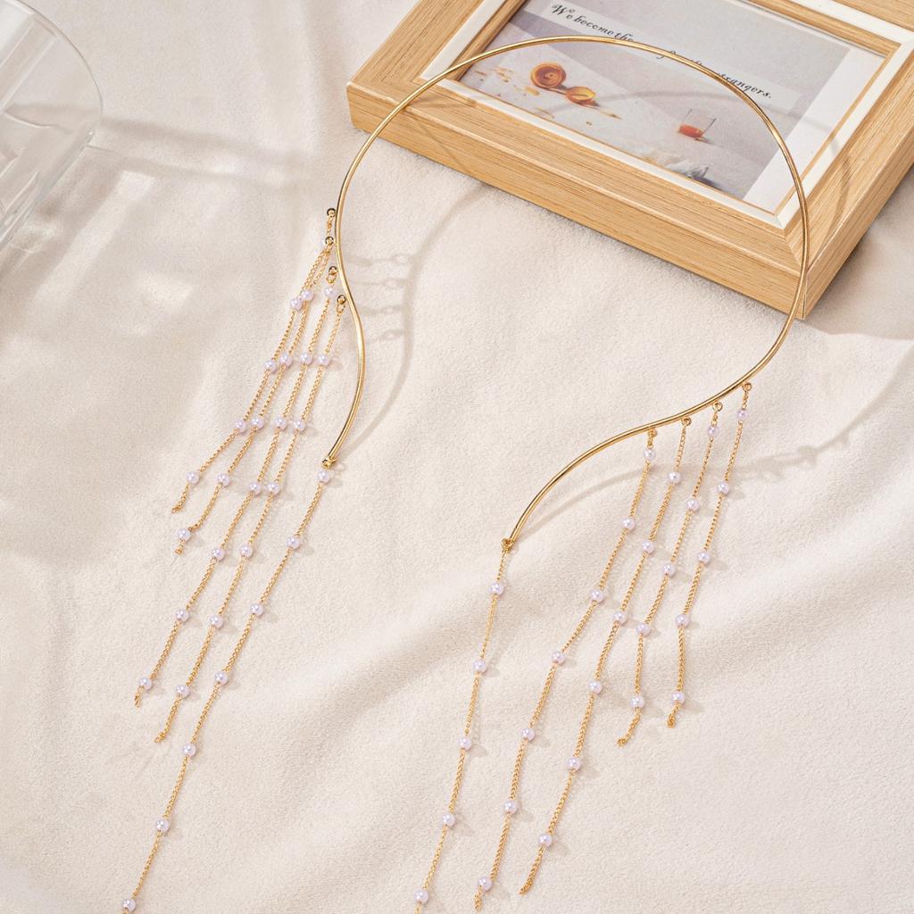 Классическое длинное ожерелье с подвеской-кисточкой