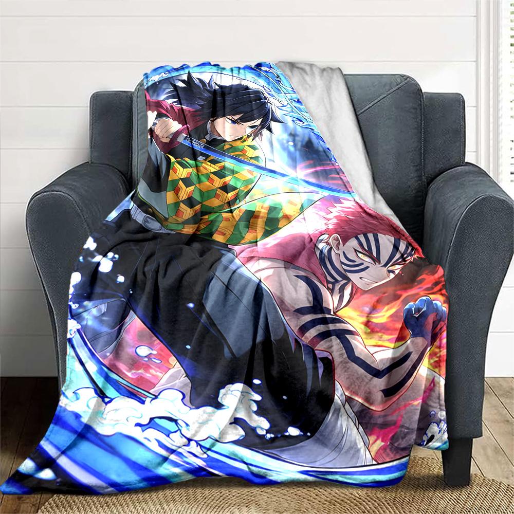 1pc Akaza Blanket, Gift, for Men and Women, Soft Blanket, Good for Sofa Bed Couch Travel, Lightweight Flannel Blanket