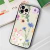 Художественный цветок Для IPhone 13,17,11,12,16,14,15,Plus,Pro Max Мягкий силиконовый черный чехол для телефона
