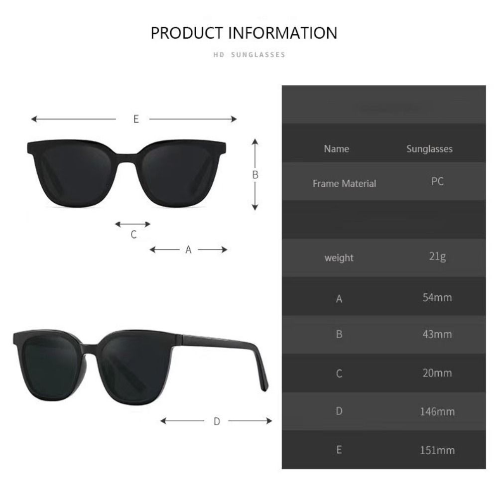 Солнцезащитные очки для вождения Очки в стиле панк Дорожные аксессуары Черные солнцезащитные очки Пляжные очки