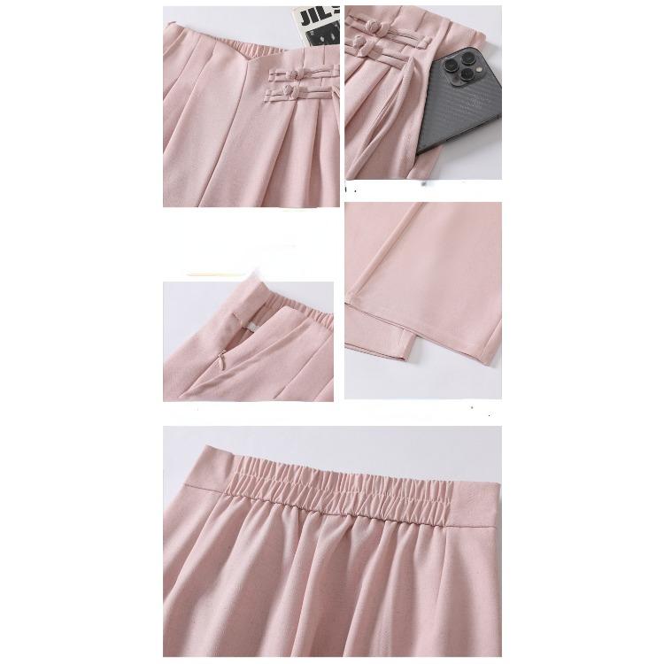 Стильные и удобные льняные широкие женские брюки с высокой талией, идеальные для лета