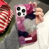 Подходит для Apple 15 Summer Ins Korean Style Vortex Mobile Case iPhone 16 Love Color Block Protection Case