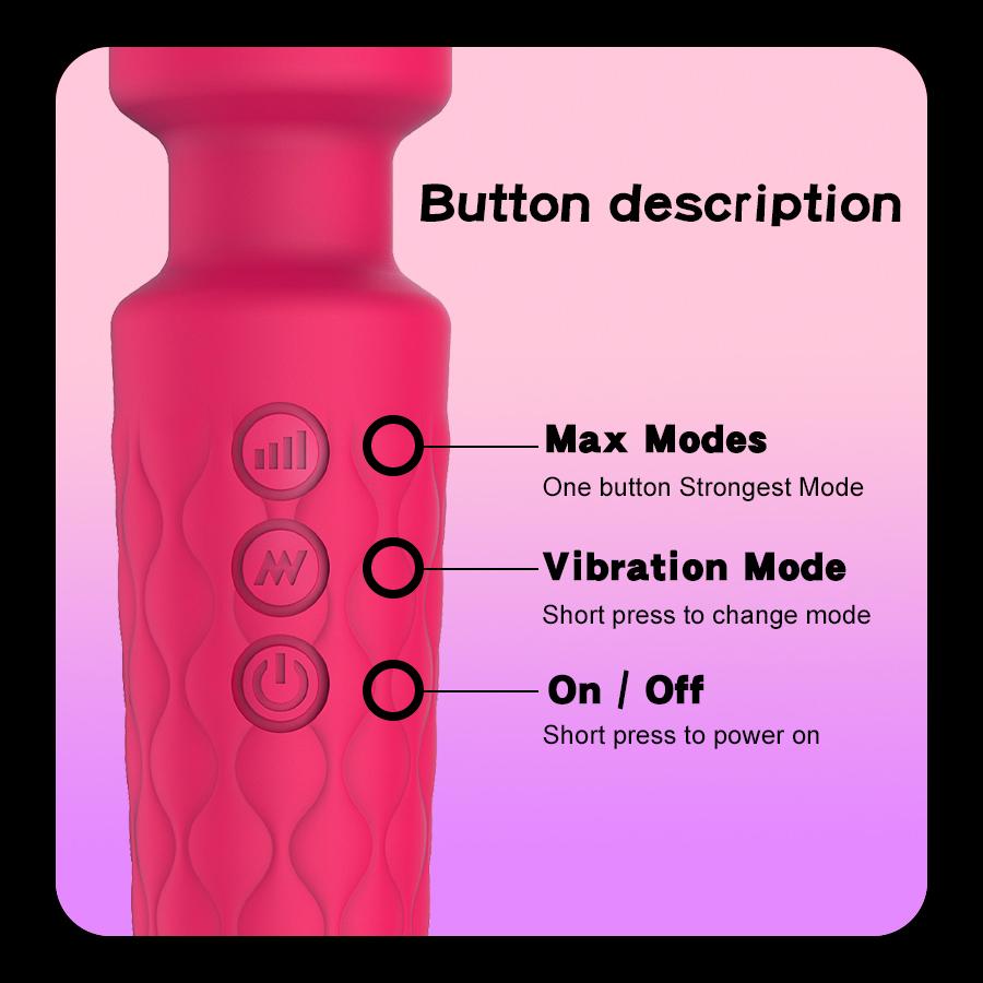 20 Speed Powerful Clitoris Vibrator for Women AV Magic Wand G-Spot Massager Clit Stimulator Female Masturbator Adults Sex Toys
