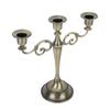 Metal Candle Holder 3 Arms High Gloss Retro Exquisite Candlestick Holder for Dining Tables Wedding