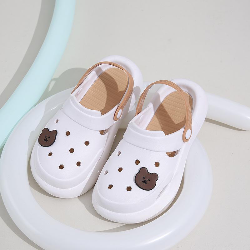 Туфли Bear hole женские на толстой подошве с нескользящей подошвой милые пляжные классные тапочки летняя обувь с индивидуальным носком