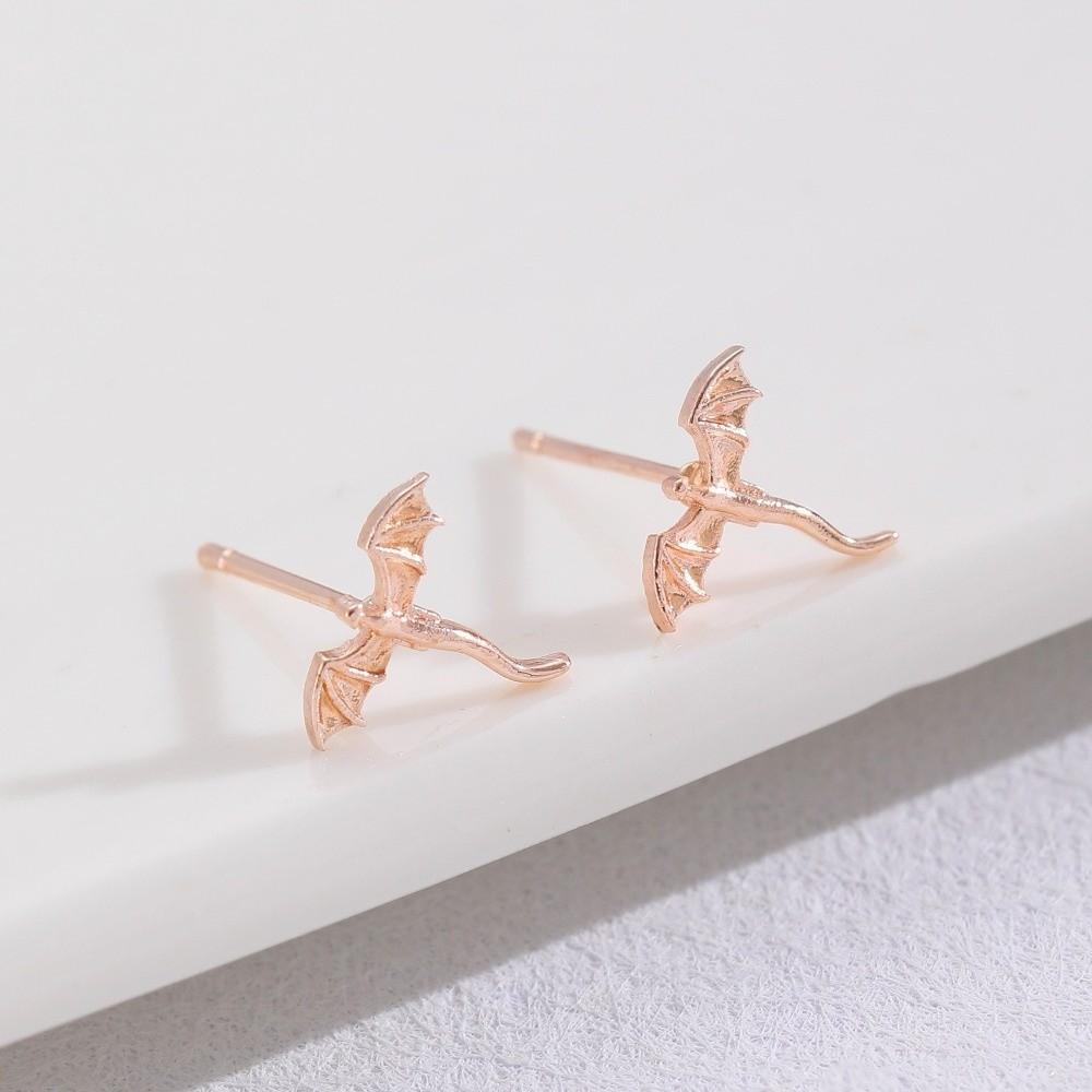 Small Vintage Dragon Earrings Personality Flying Dragon Stud Earrings Metal Stud Earrings Daily