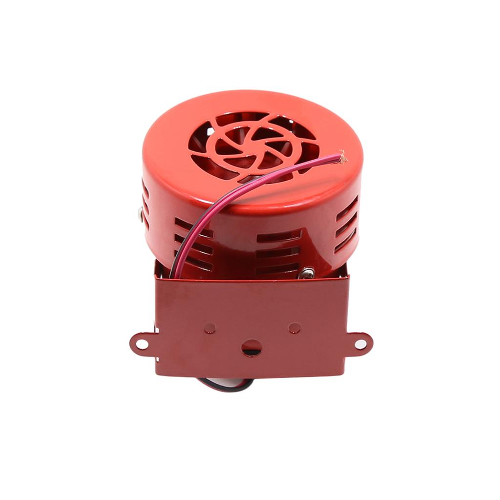 Loud Sound Horn 12V 105dB Electric Car Driven Brake Motor Air Raid Siren Horn Alarm Loud 50s Red for Car Truck
