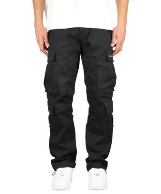 Джинсовые брюки-карго Haipeodenim Black с 8 карманами