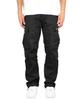 Джинсовые брюки-карго Haipeodenim Black с 8 карманами