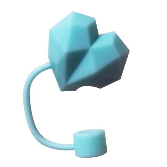 Силиконовая крышка-колпачок для многоразовой соломинки в форме сердца. Герметичная, пылезащитная. Подходит для соломинок диаметром 10 мм для бутылок с водой и стаканов.