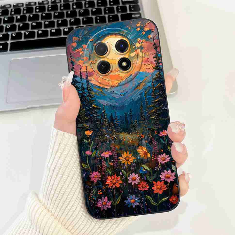 For Huawei nova Y91 Case STG-LX1 Cute Cartoon Rabbit Soft Silicone Cover For Huawei Enjoy 60X STG-AL00 6.95" Butterfly Shell