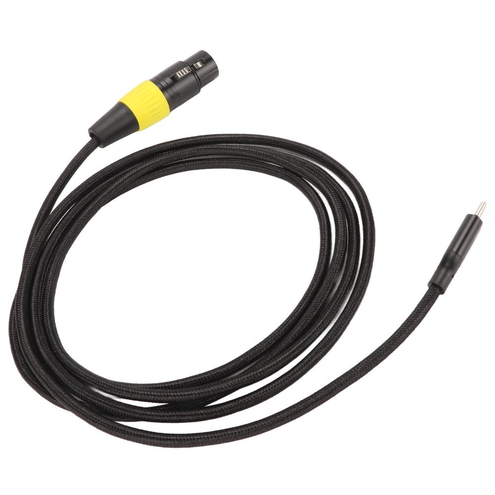 Flexible Type C Male to XLR Female Cable 3 Pin XLR USB C Microphone Cable  For Phone