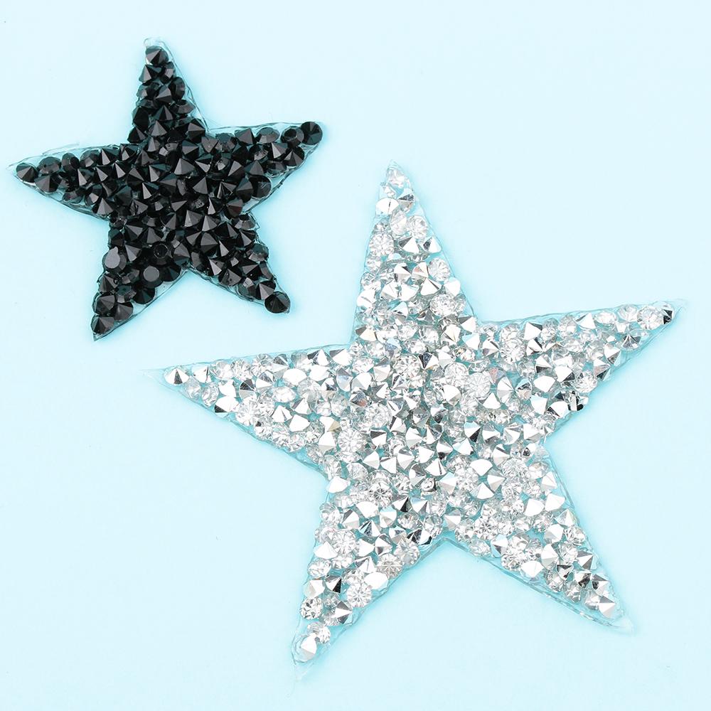 Симпатичный звездный дизайн, исправление со стразами, утюг на аппликациях с аппликациями для теплопередачи
