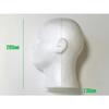 Fuji Interior Lightweight Male Mannequin Head with Display Stand, White