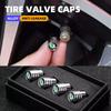 2025 Новый 4 шт. Колпачки для клапанов шин колес автомобиля Герметичное покрытие для Skoda Fabia Octavia A7 RS Superb Rapid Yeti Karoq Roomster Felic