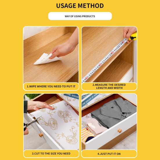 Водонепроницаемый вкладыш для ящика для кухни, вкладыш для полки шкафа из ЭВА, нескользящий вкладыш для холодильника