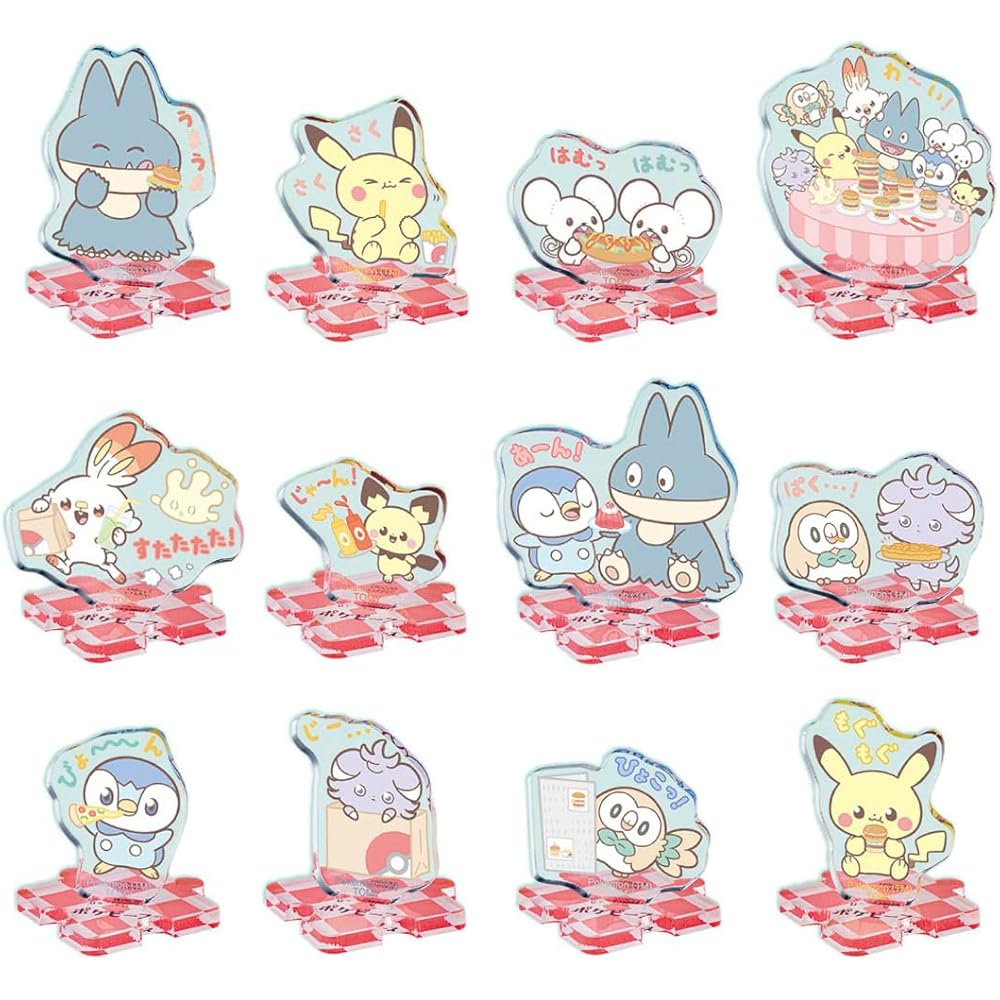 Takara Tomy Pokemon Pokepeace Acrylic Stand Diner Box Collectible Display Figure