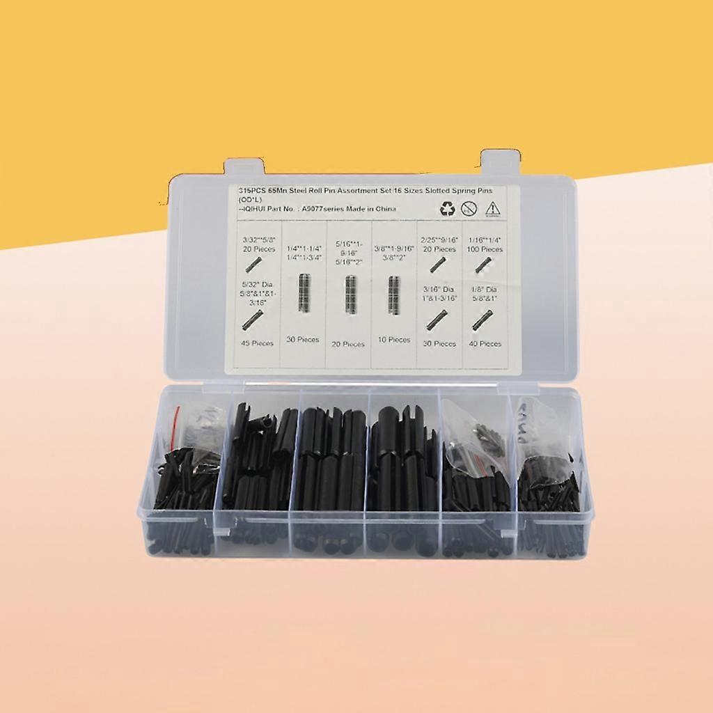 310pcs Smooth Roll Assortment Set Metal Hardware Assortment Hollow Spring Pin