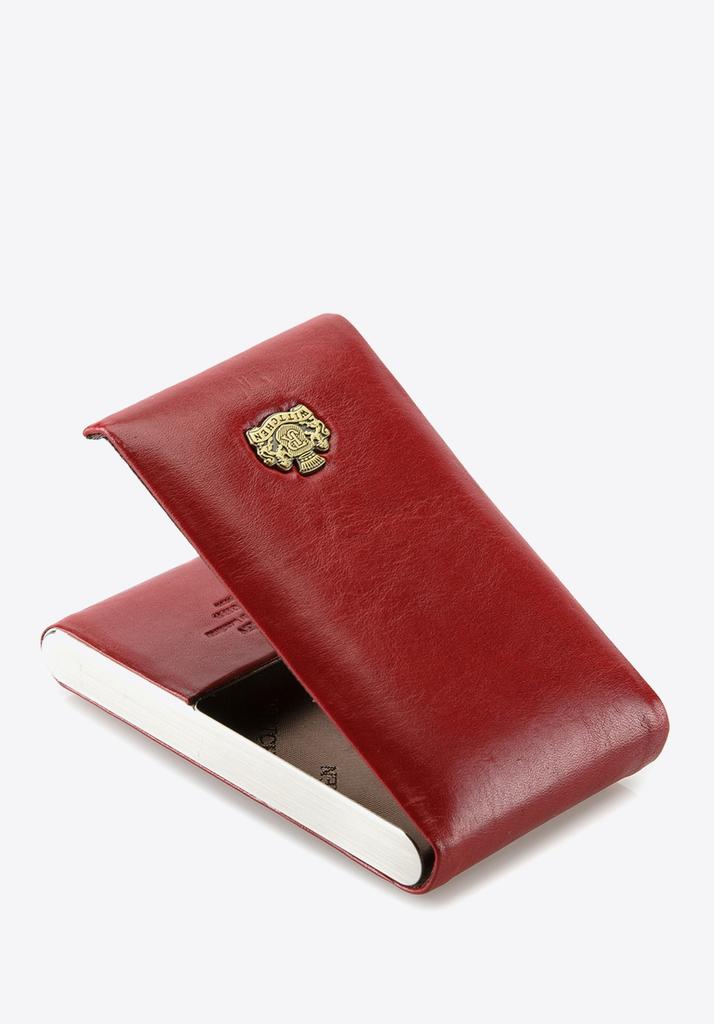 Wittchen Men's Hard Leather Business Card Case Red Genuine Leather