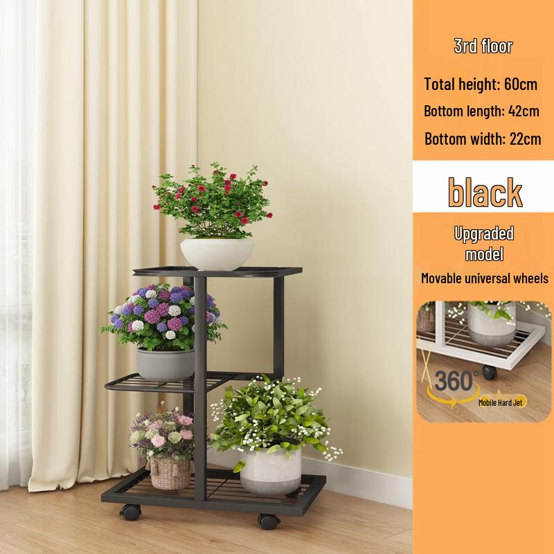 Multi-layer Iron Art Plant Stand