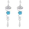 2Pcs Gazing Ball Spiral Tail Wind Spinner Stabilizer Stainless Steel Spiral Wind Chimes for Outside