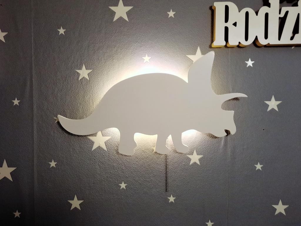 Lampka nocna dinozaur triceratops