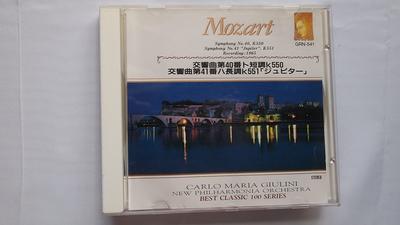 CD МОЦАРТ, КАРЛО МАРИЯ ДЖУЛИНИ, NEW PH - Симфония №. 41 Jupiter K551 & K550 GRN541 Япония ОбиКлассика Б/У