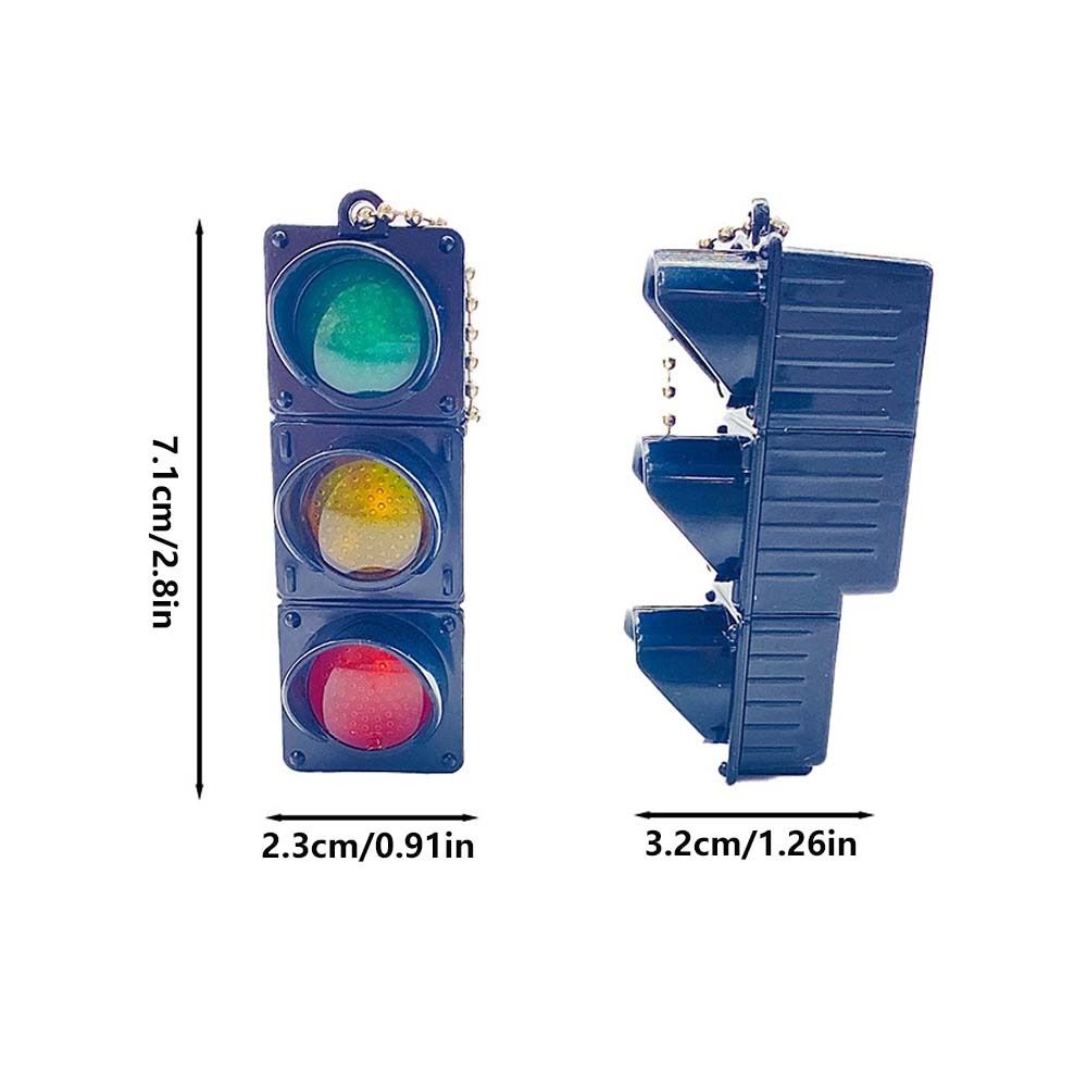 Сумка Подвеска Сигнальная лампа Подвеска Светящиеся Шармы 3D Брелок Милый Светофор Брелок Для Женщин