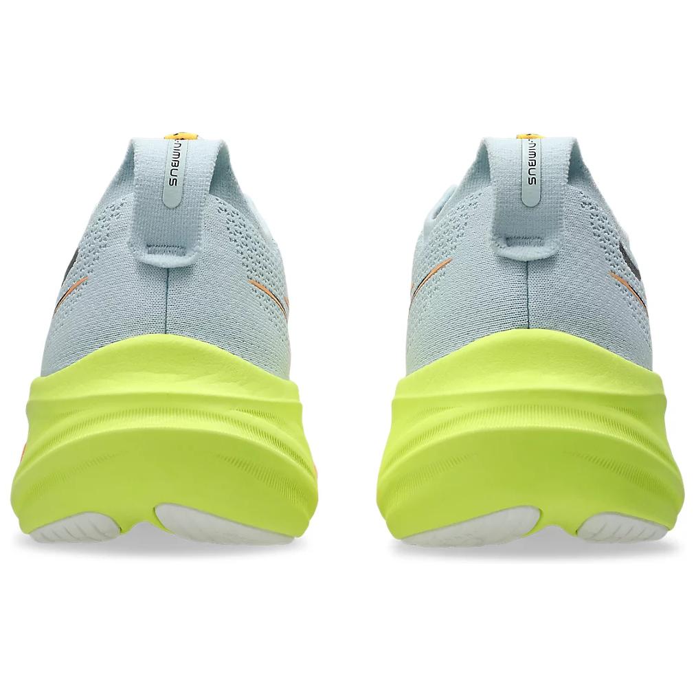 Asics Женские кроссовки Gel Nimbus 26 Paris Синий Холодный-Серый Безопасность-Желтый 1012B743-750