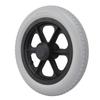 Колесо для инвалидной коляски 12 дюймов, твердое полиуретановое колесо, нескользящее, ручное, запасные части для инвалидной коляски, серое