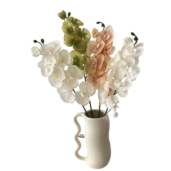 Искусственные орхидеи-мотыльки, реалистичные искусственные шелковые цветы, свадебная вечеринка, домашний офис, центральный элемент стола, искусственный фаленопсис, цветочная ветка, украшение