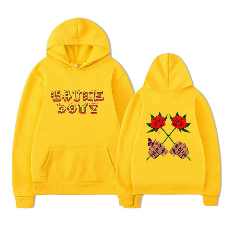 Hoodie Spring And Autumn American Rapper Trend Printed Sweater Men'S Loose Casual Hoodie Women'S