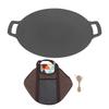 Korean BBQ Grill Pan Round Griddle Grill Pan Stovetop Induction Home Outdoor Korean Barbecue Plate