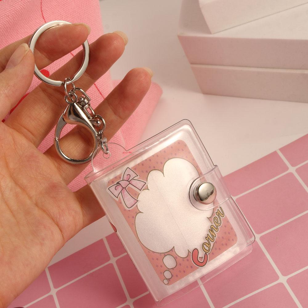 Binder Pocket Photo Holder Collection Card Holder Card Bag Card Book Keyring Photo Album Keychain