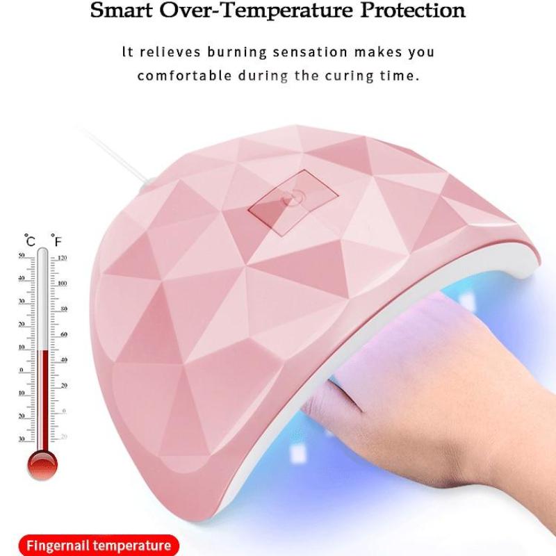 Обновленная светодиодная лампа для сушки ногтей 54 Вт, 18 УФ-лампа, сушка бусинок для всех гель-лаков, зарядка через USB, профессиональная лампа для маникюра, инструменты