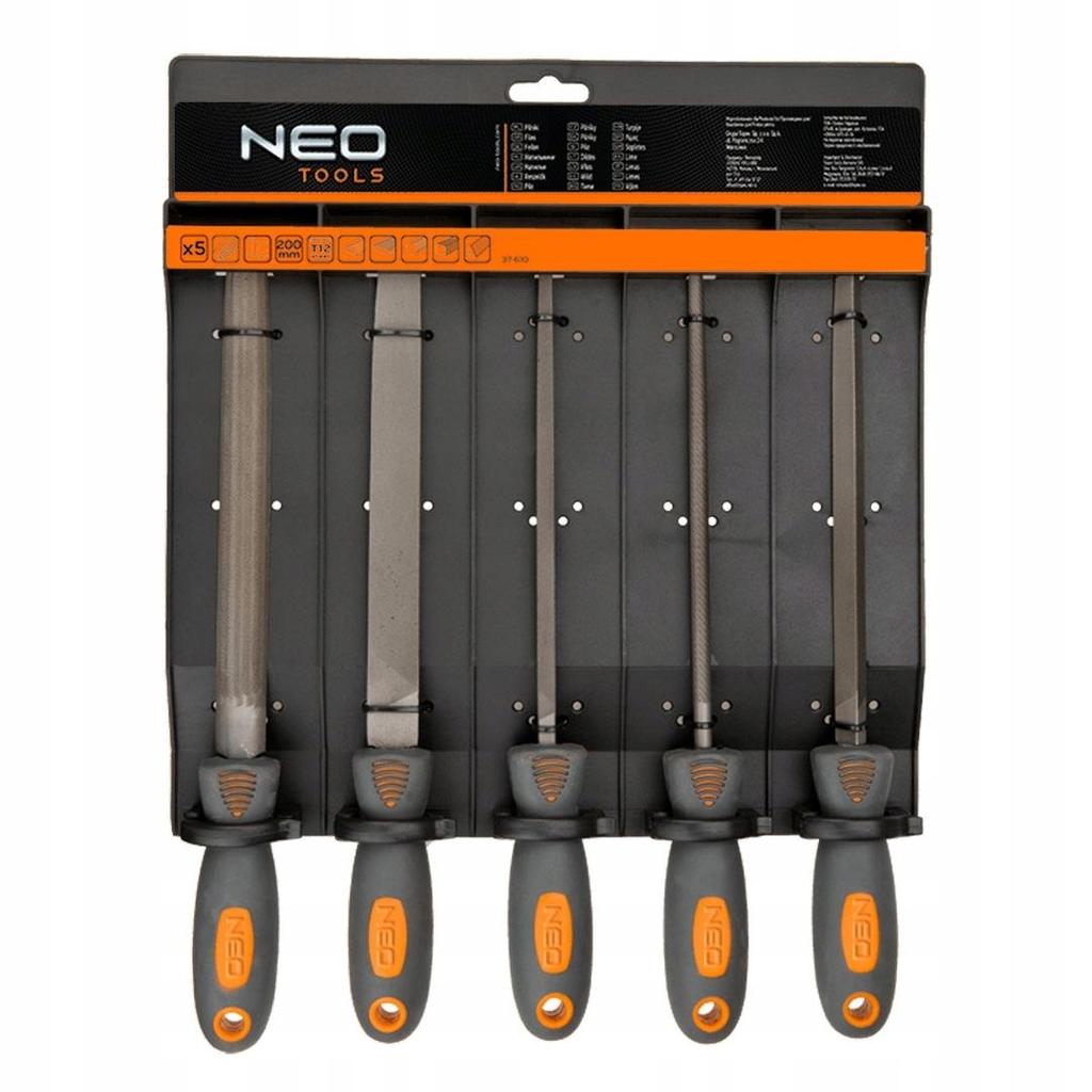 Metal Files Set 5 Pcs Neo Tools 37-610 Tpx