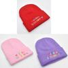 Letter Knit Cap For Adults Windproof Cold Weather Casual Accessory