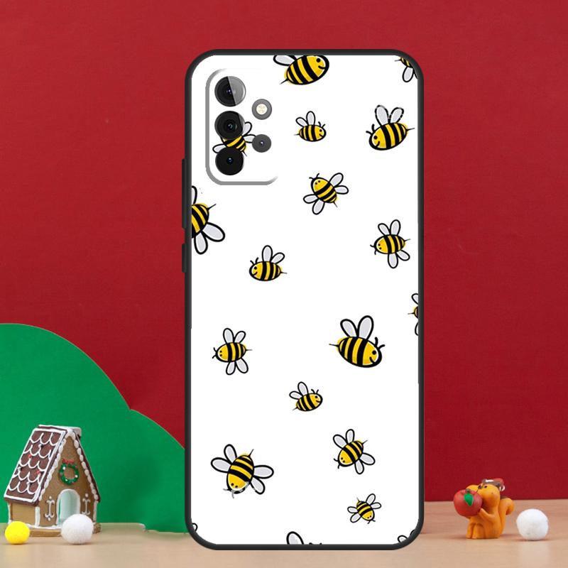Bee Bumblebee Pattern Case For Samsung Galaxy A54 A06 A16 A26 A36 A56 A53 A32 A52 A33 A13 A55 A35 A15 A14 A34 A17