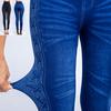 Ayollar Legginslari Moda Imitatsiya Jinslar Denim Bosma Jegging Slim Fitnes Elastik Choksiz Legginslar Ayollar Uchun