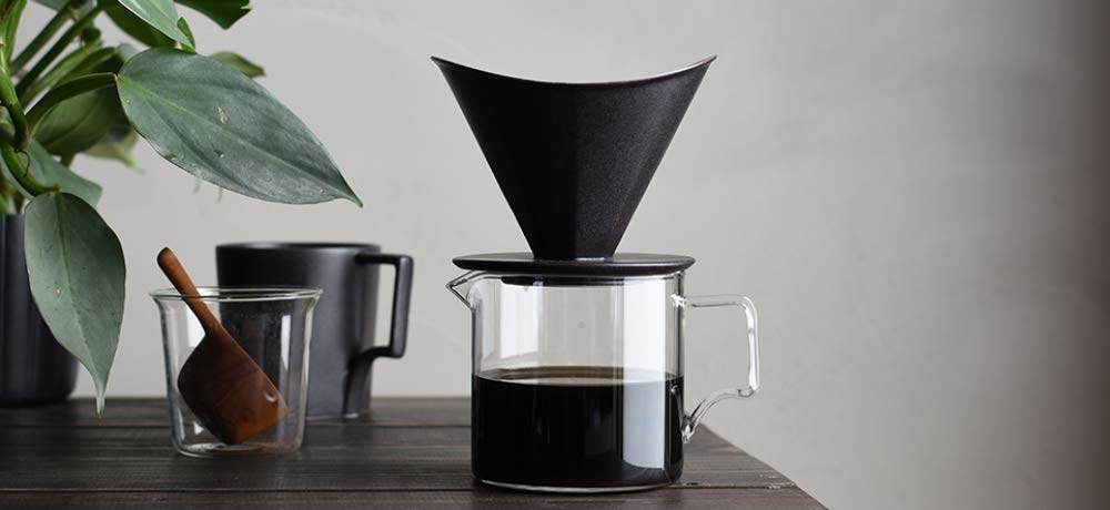 KINTO OCT Brewer Jug Set 2 чашки черного цвета со шкалой для кофе, можно мыть в посудомоечной машине 28902