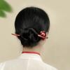 Headdress Hair Sticks For Girls Women Hanfu Hairpins Wooden Rabbit Hair Sticks Chinese Hair Fork