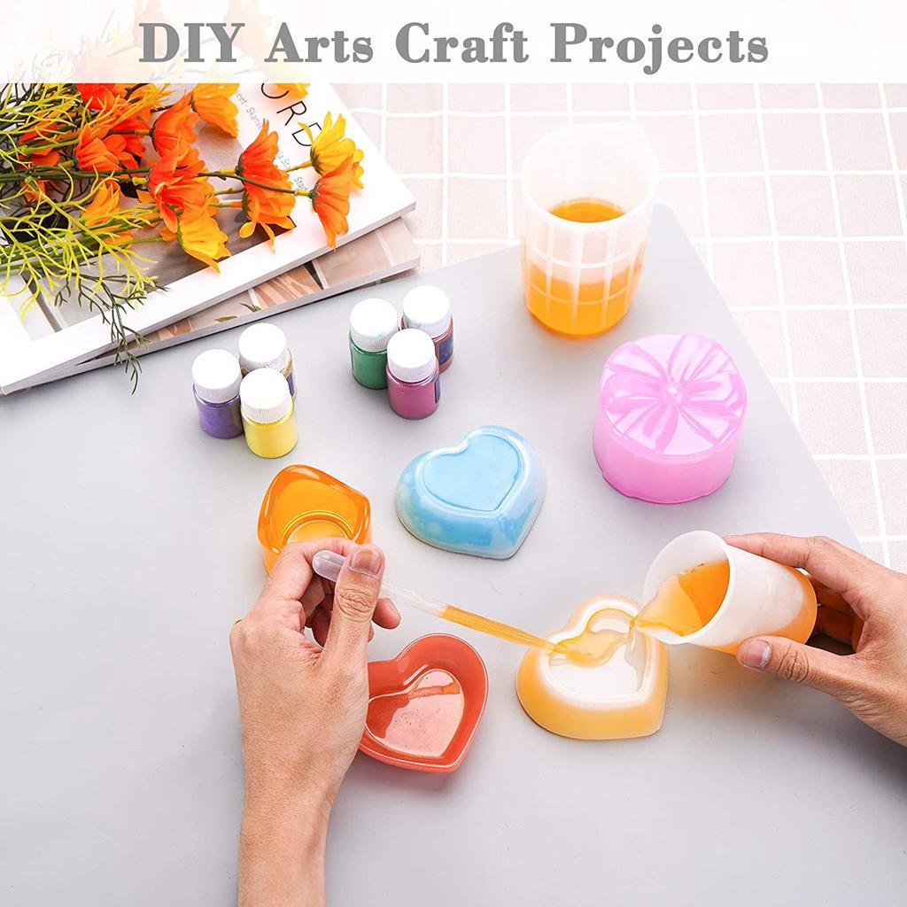 Silicone Pad Waterproof Placemat Table Mat Heat Insulation Pad Anti-skidding Washable Resin Pad for DIY UV Epoxy Crafts