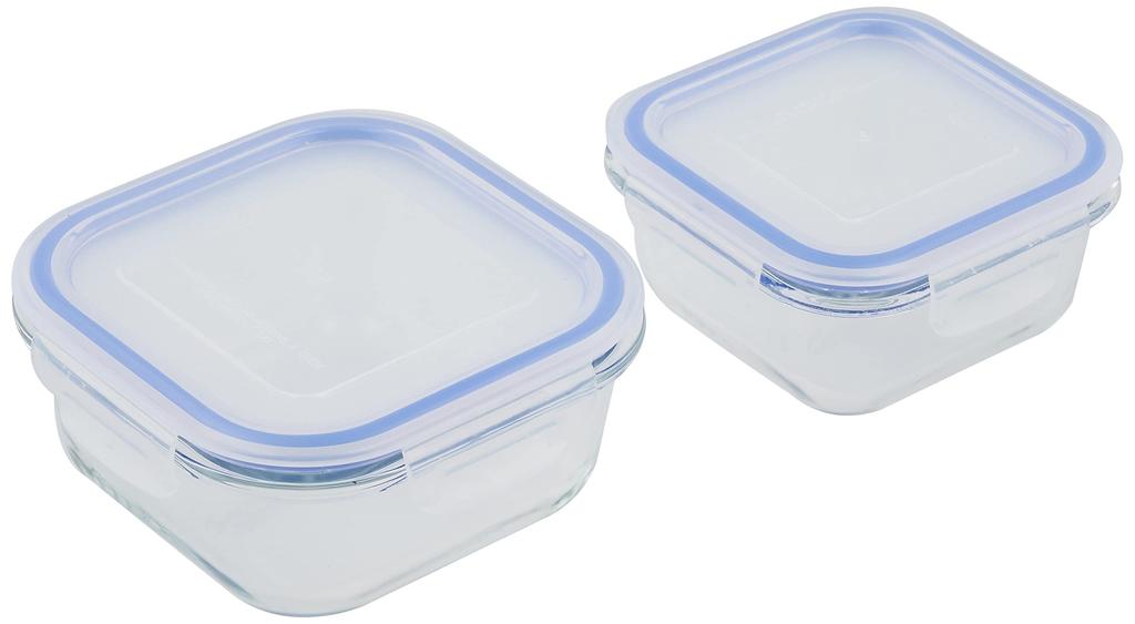 Wahei Freiz OK Heat Resistant Glass Container 300ml 500ml Reche Microwave/Oven & ME-7395