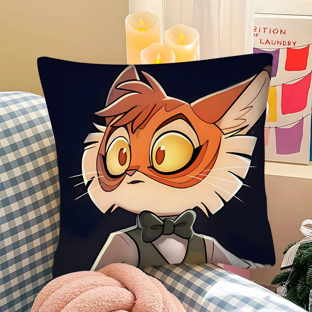 pc Lackadaisy Anime Pillow Case Fashion Square Pillowcase Bedroom Sofa Room Ins Decoration Leisure