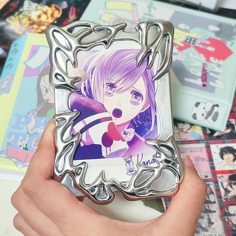 Оригинальный дизайн гальванизированная пластиковая рамка Kpop Idol держатель для фотокарты креативный 3-дюймовый держатель для фотокарты фото чехол