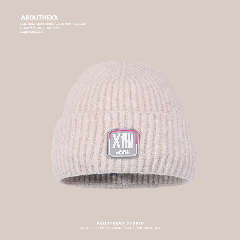 Hats for Women Warm Knitted Hats Korean Style Fashionable and Versatile Student Outdoor Cold Wool Hats Japanese Cold Hats Men