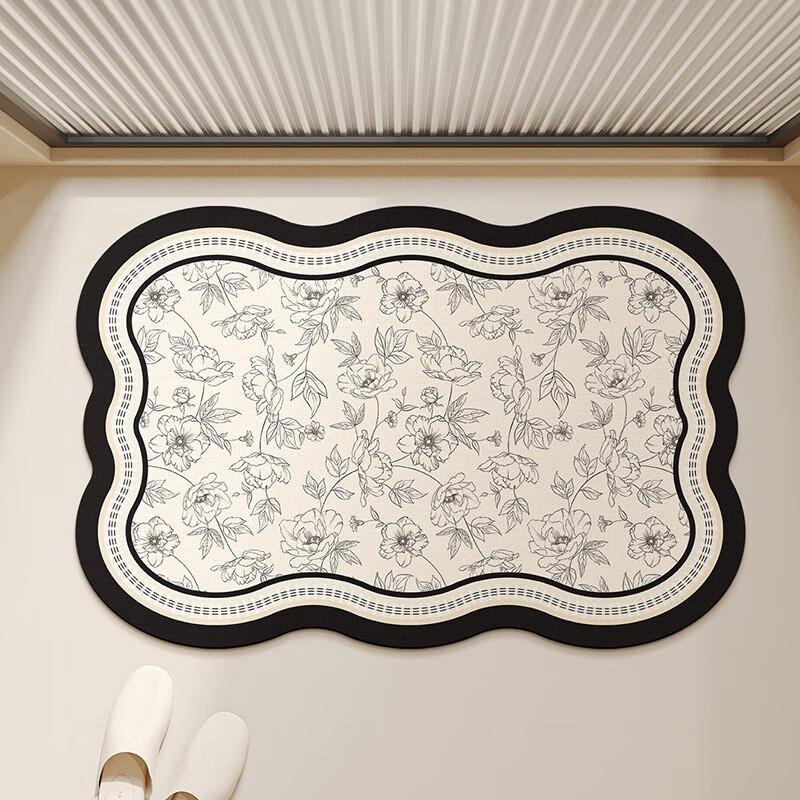 Shengwalunding Bathroom Non-Slip Mat, Elderly Bathing Anti-Fall Floor Mat, Shower Bathroom Doorway Thickened Foot Pad, Upgraded Version, 40*60cm