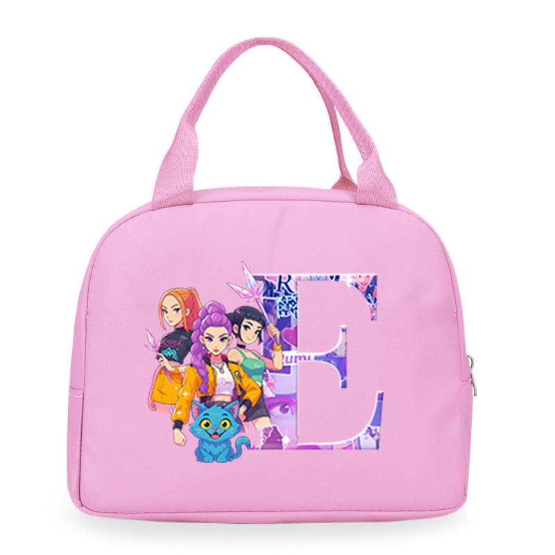 Детские Девочки Kpop Руми Зои Мира Дерпи Саджабойс С Принтом Студенческие Водонепроницаемые Сумки для Еды Ланч-бокса Повседневные Сумки