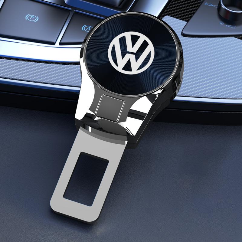 2026 Hot For Volkswagen VW Volkswagen Seat Belt Expander Zinc Alloy Plug CD Texture Full Model Universal Auto Parts